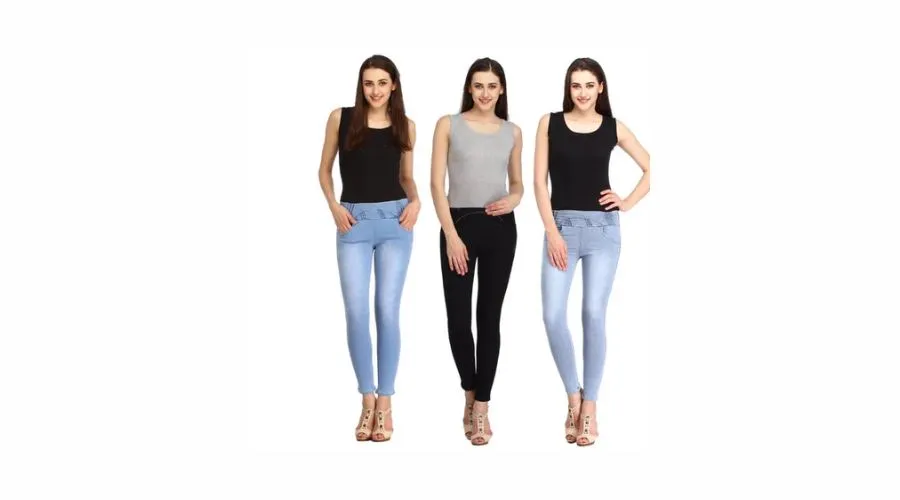 Denim jeggings