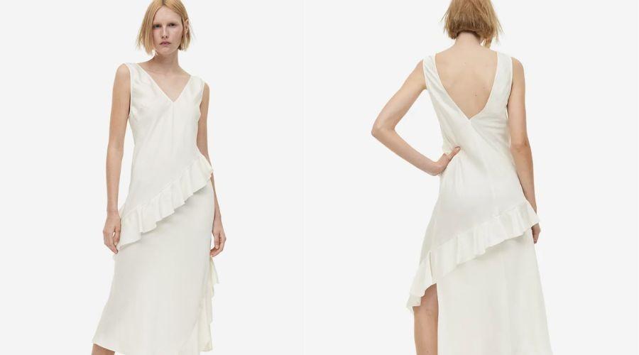 Flounce-Detail Dress