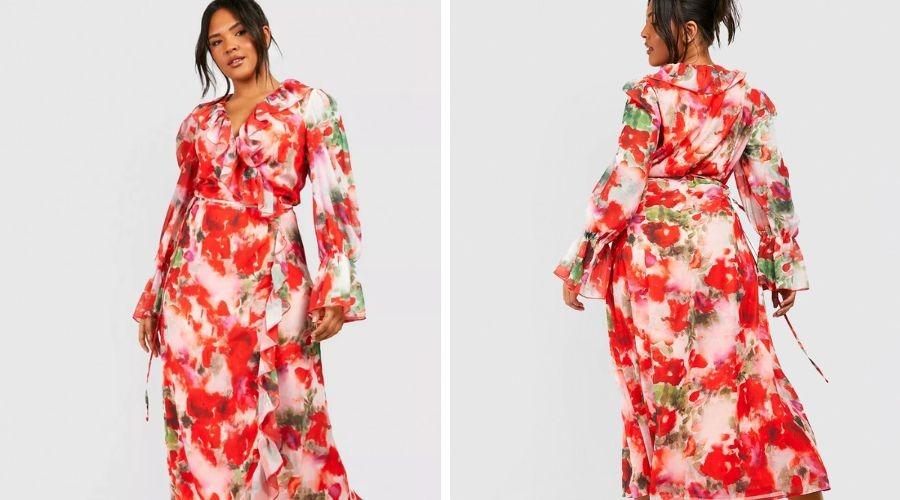 Maxi wrap dress