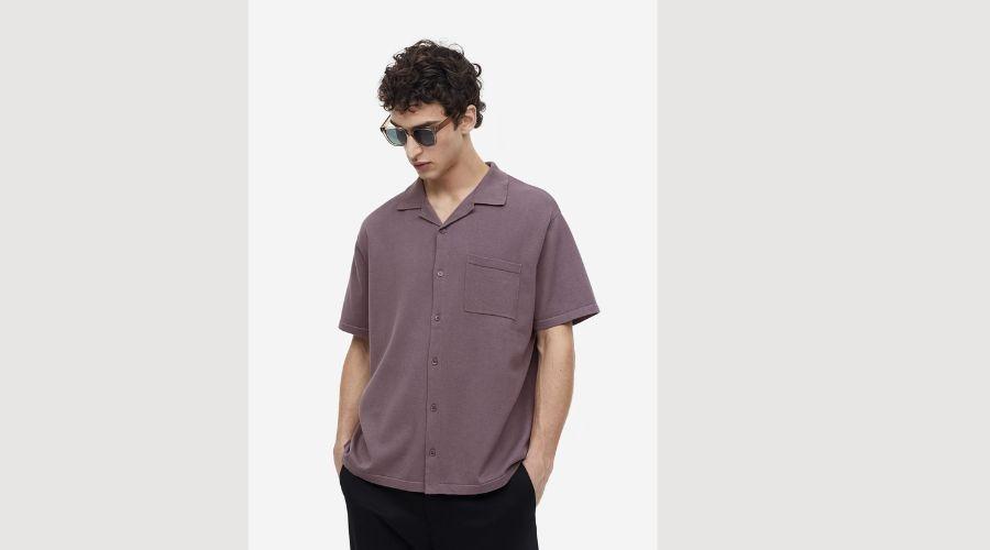 Fine knitted casual shirt - Regular Fit