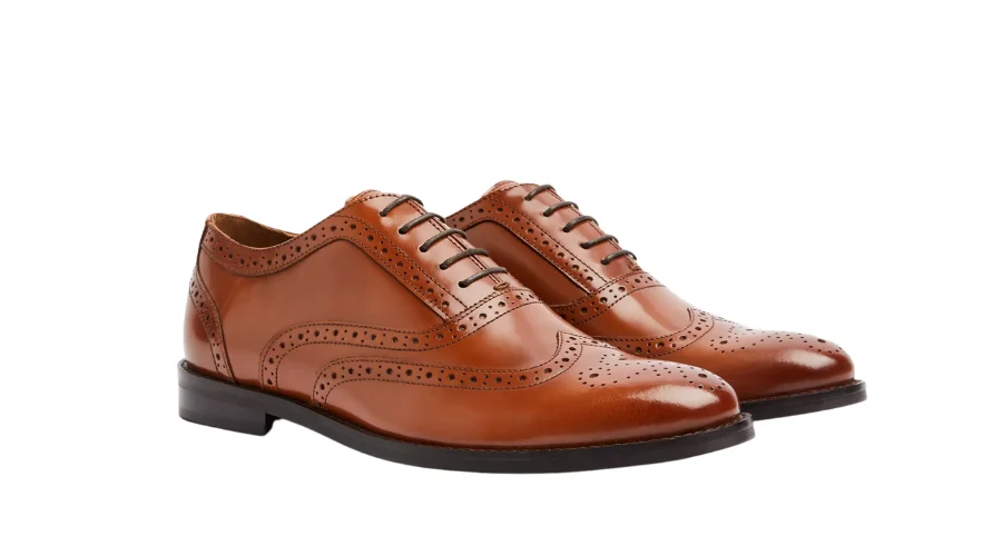 Oxford tan brogue shoe | nowandlive