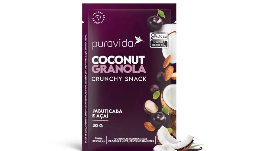 Coconut Granola Jabuticaba, Sugar Free, Gluten Free, Vegan Snack