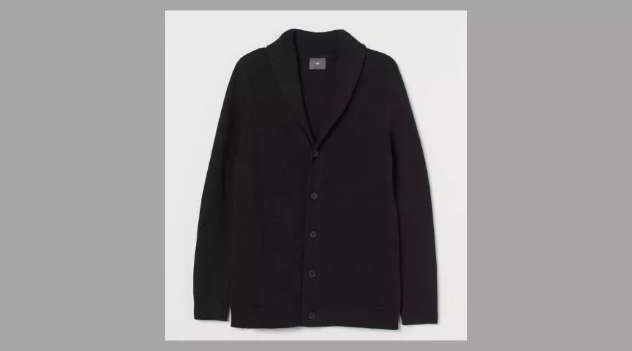 Shawl-collar cardigan