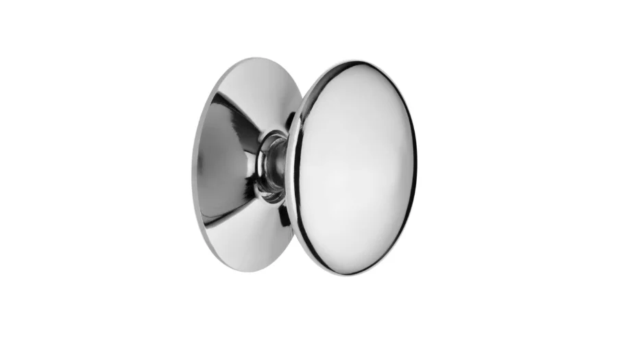 Victorian Chrome Cupboard Knob - Chrome / 38mm