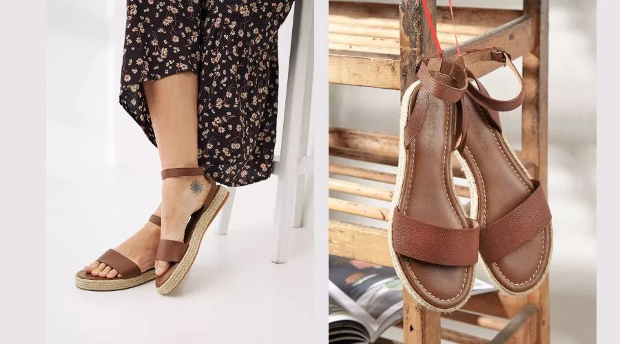 Leather Tilly Espadrillle Sandals