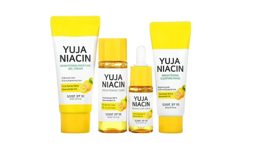 Some By MI, Yuja Niacin 30 days brightening starter kit, 4 Piece kit