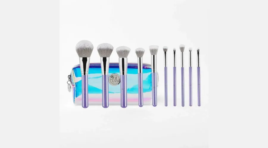 BH Cosmetics Hello Holo - 10 Piece Brush Set