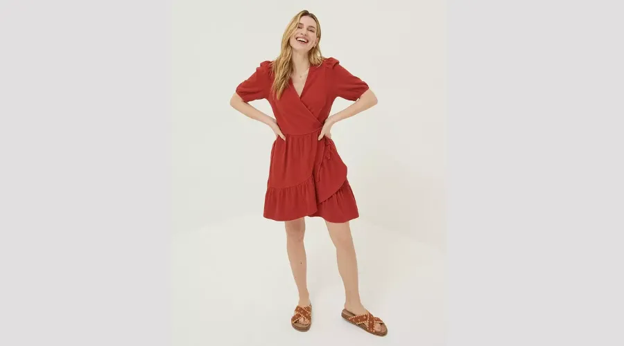 Danica Jersey Wrap Dress
