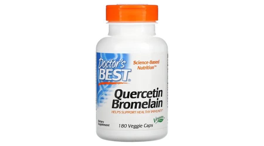Doctor's Best, Quercetin Bromelain, 180 Veggie Caps