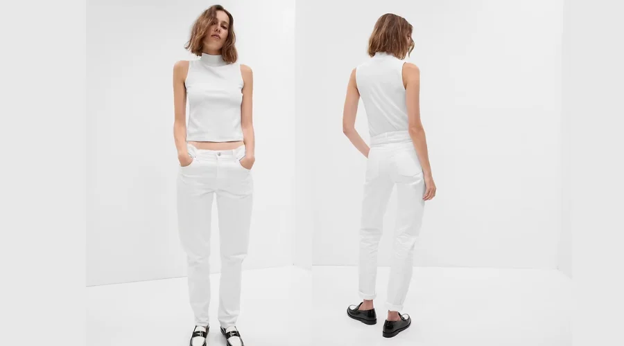 Mid Rise Girlfriend Jeans with Washwell 