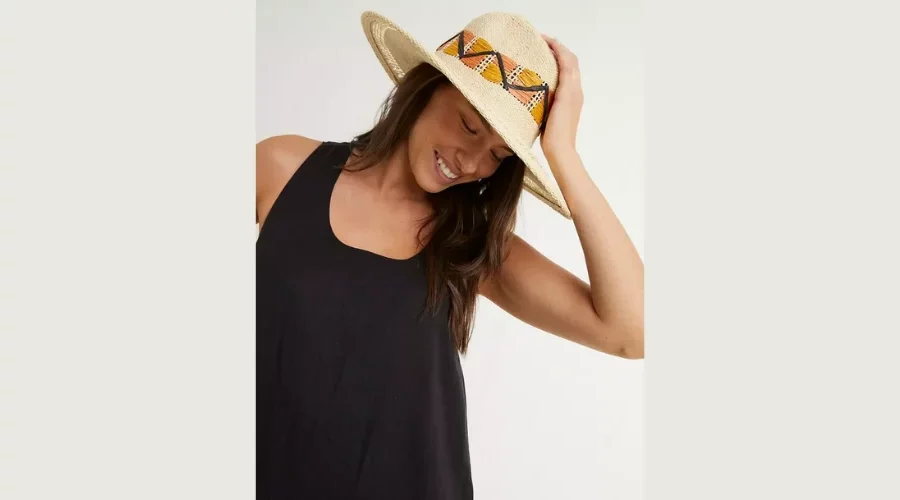 Natural Straw Fedora Hat