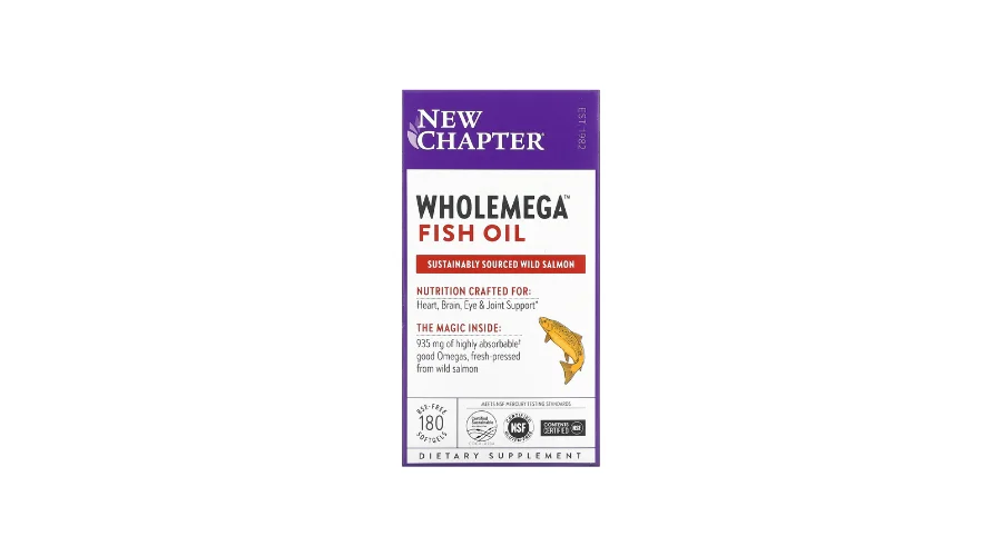 New Chapter, Wholemega Fish Oil, 180 Softgels