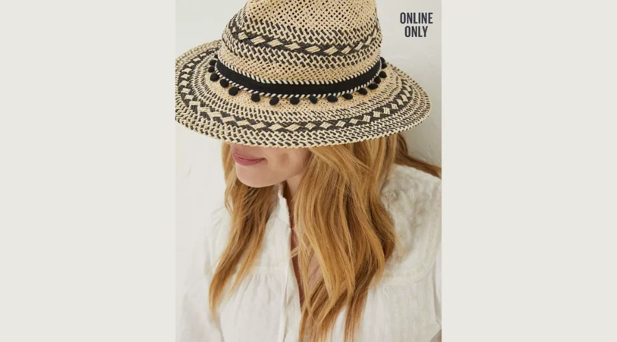 Pom Pom Fedora Hat