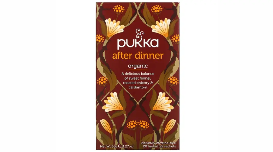 Pukka herbs, After dinner, 20 herbal tea sachets, 1.27 oz (36 g) | Nowandlive