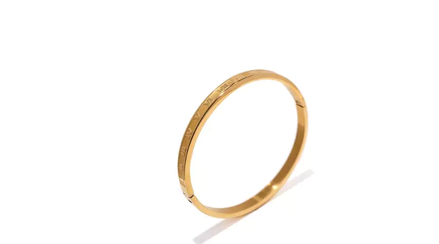 Roman Numeral Mini Bracelet (Gold)