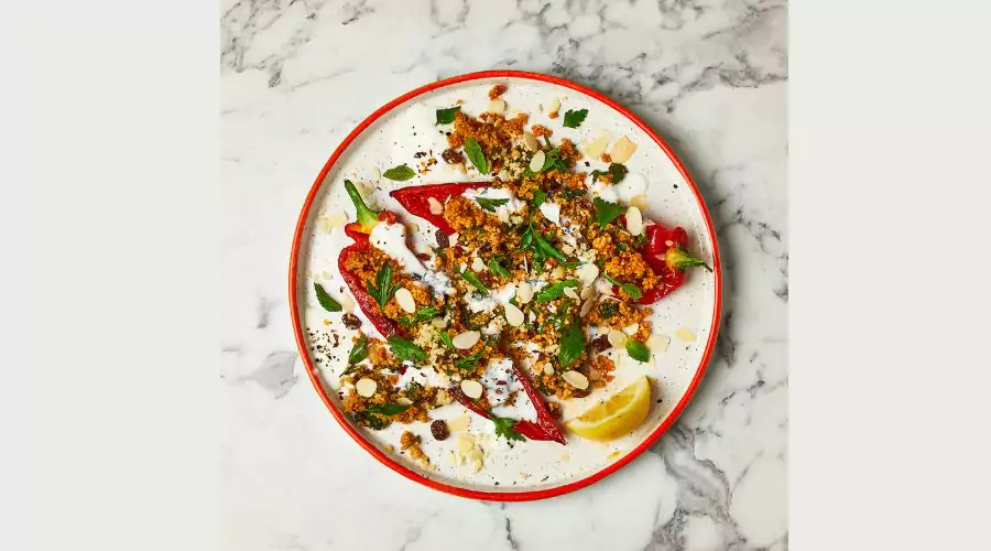 Chermoula Couscous Stuffed Pepper