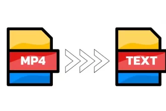 Convert mp4 to text