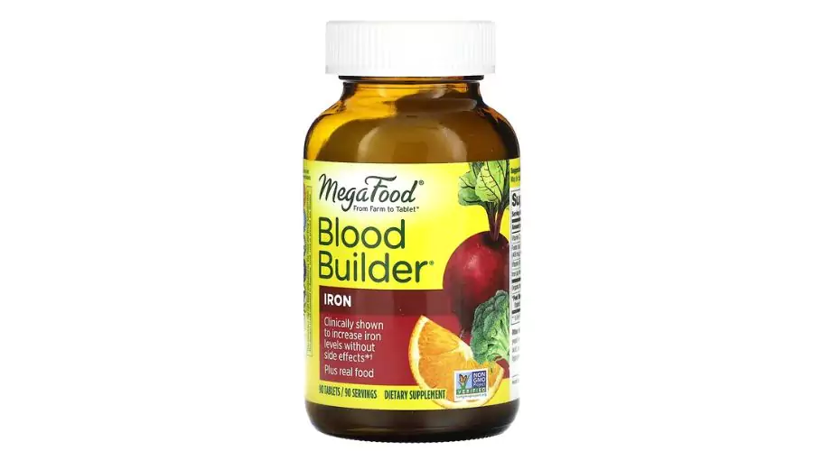 MegaFood Blood Builder, Iron, 90 Tablets