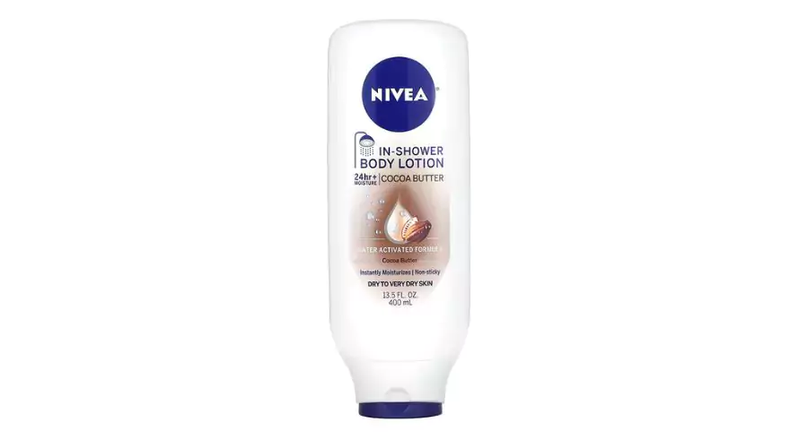 Nivea, In-shower body lotion, Cocoa Butter, 13.5 fl oz (400 ml)