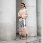 sequin skirt