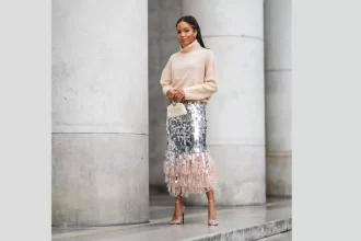 sequin skirt