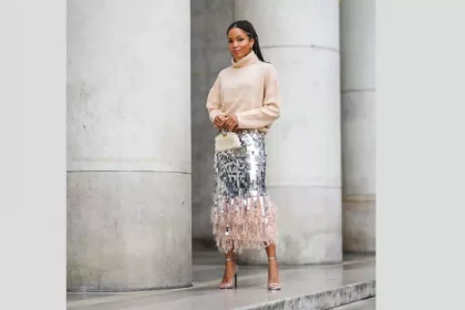 sequin skirt