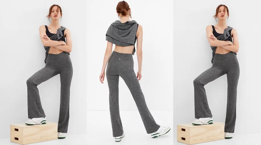 GapFit brushed jersey flare pants | Nowandlive