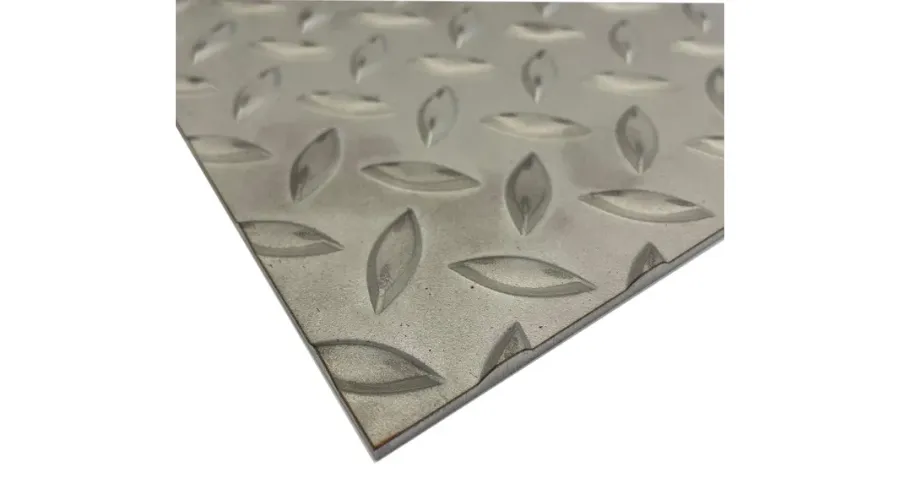 Matt Silver Checkerboard Stainless Steel Sheet