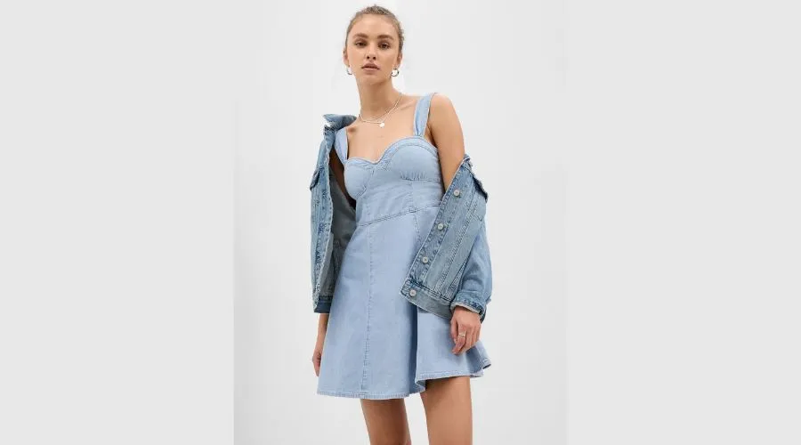 PROJECT GAP Sweetheart Denim Mini Dress