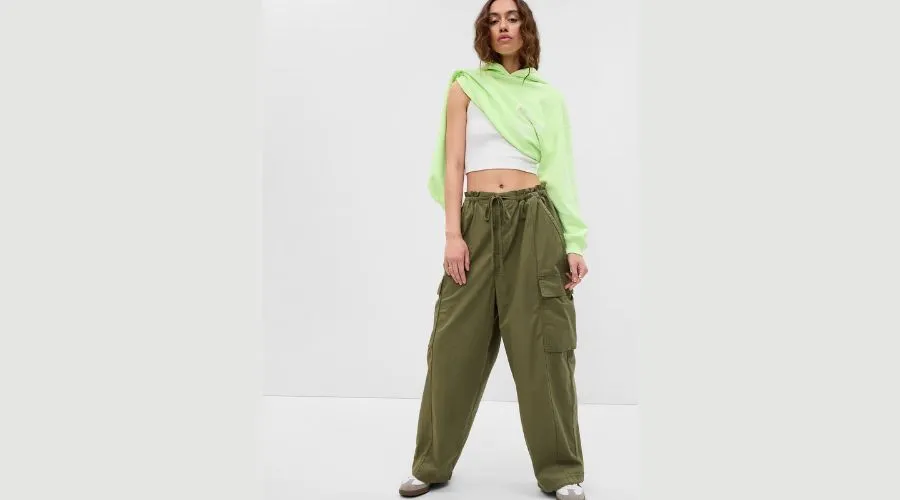 Project Gap Organic Cotton Cargo Parachute Pants