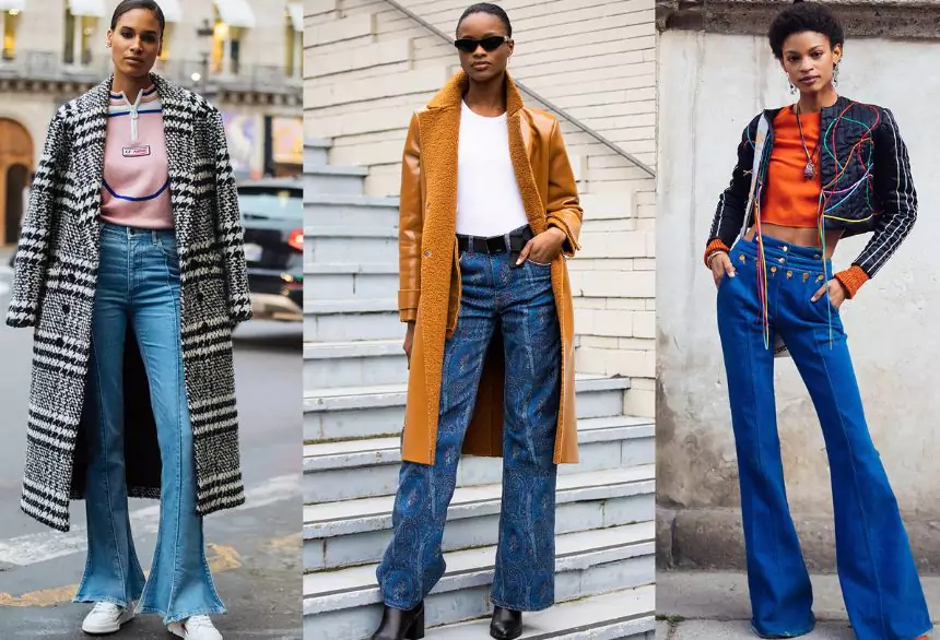 Flared jeans