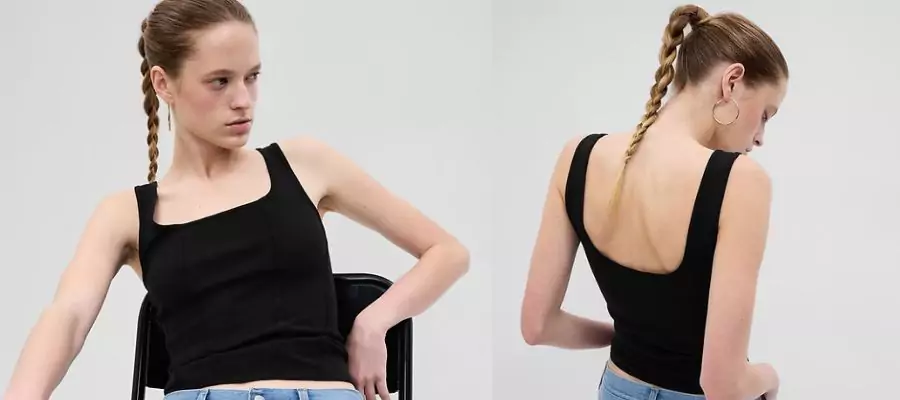 Modern Cropped Corset Tank Top