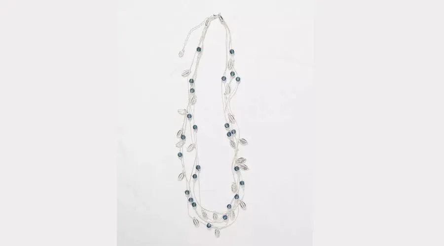 Layered leaf necklace
