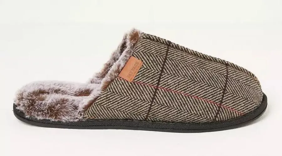 Harvey Check Mule Slipper