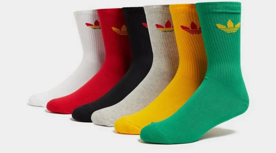 Adidas Originals 6 Pack Trefoil Crew Socks