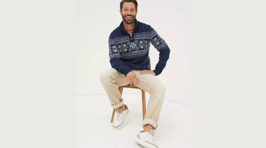 Calder Fairisle half neck