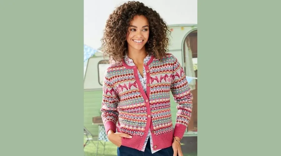 Fairisle detail cardigan
