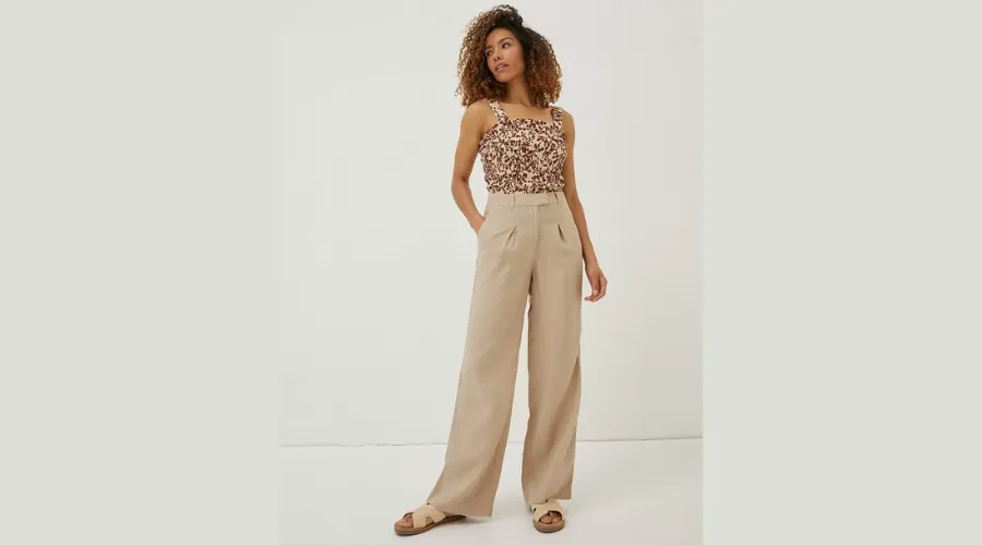 Ives Wide Leg Linen Trousers