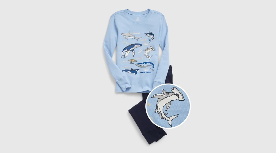 Kids 100% organic cotton Sea Creature PJ set