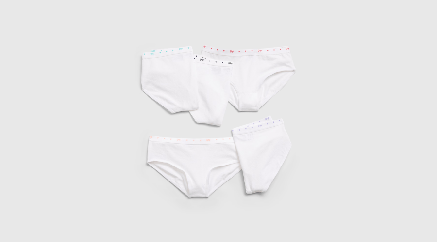 Kids Organic Cotton Bikini Briefs (5-Pack)