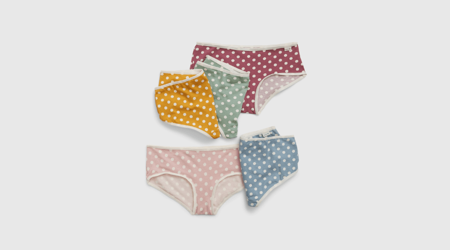 Kids Organic Cotton Hipster Briefs (5-Pack)