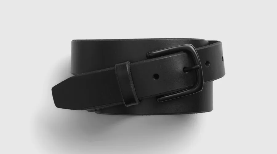 Men's leather belt