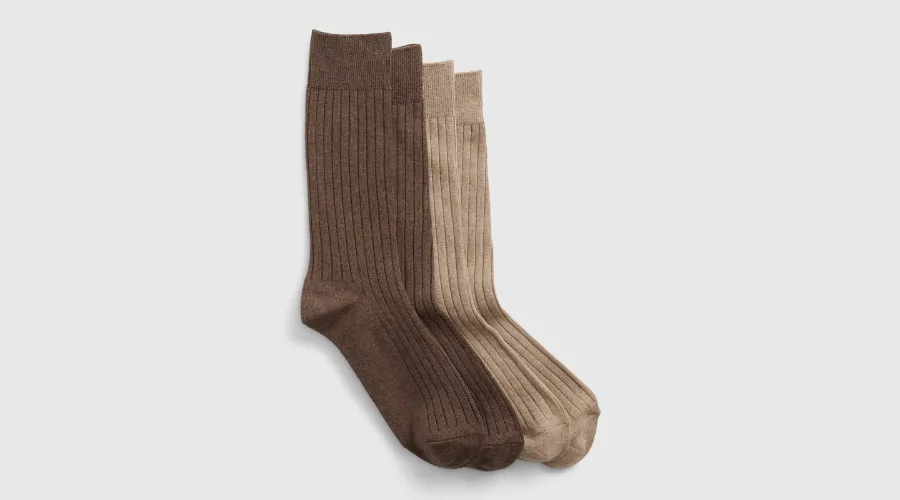 Organic Cotton Dress Socks (2-Pack)