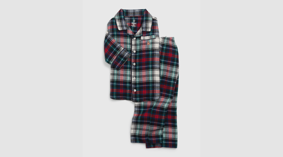 babyGap 100% recycled flannel pj set