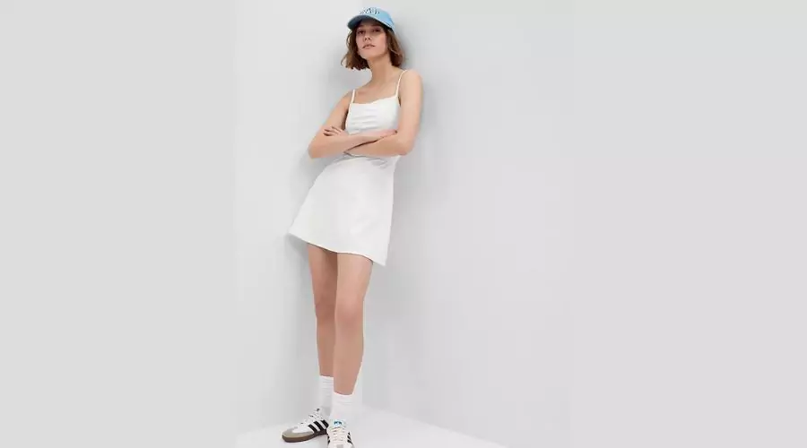 GapFit recycled power ruched exercise dress