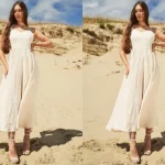 women's linen dress