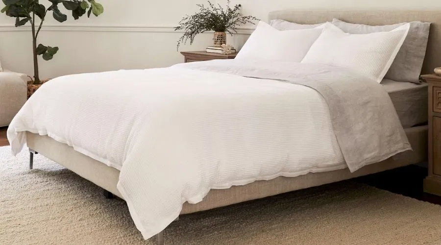 Waffle Knit Duvet Cover Set
