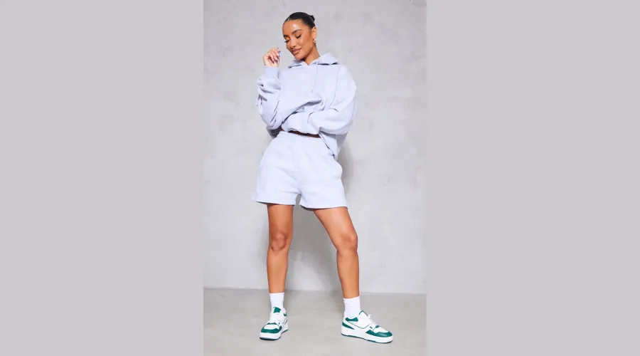 Ash Grey Graphic Sweat Short