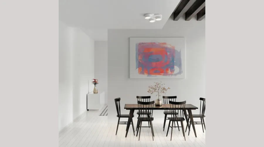 Demetra 3 x GX53 chalk design ceiling light