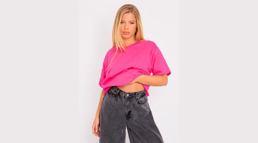 Hot Pink Better Days Ahead Oversized T-Shirt